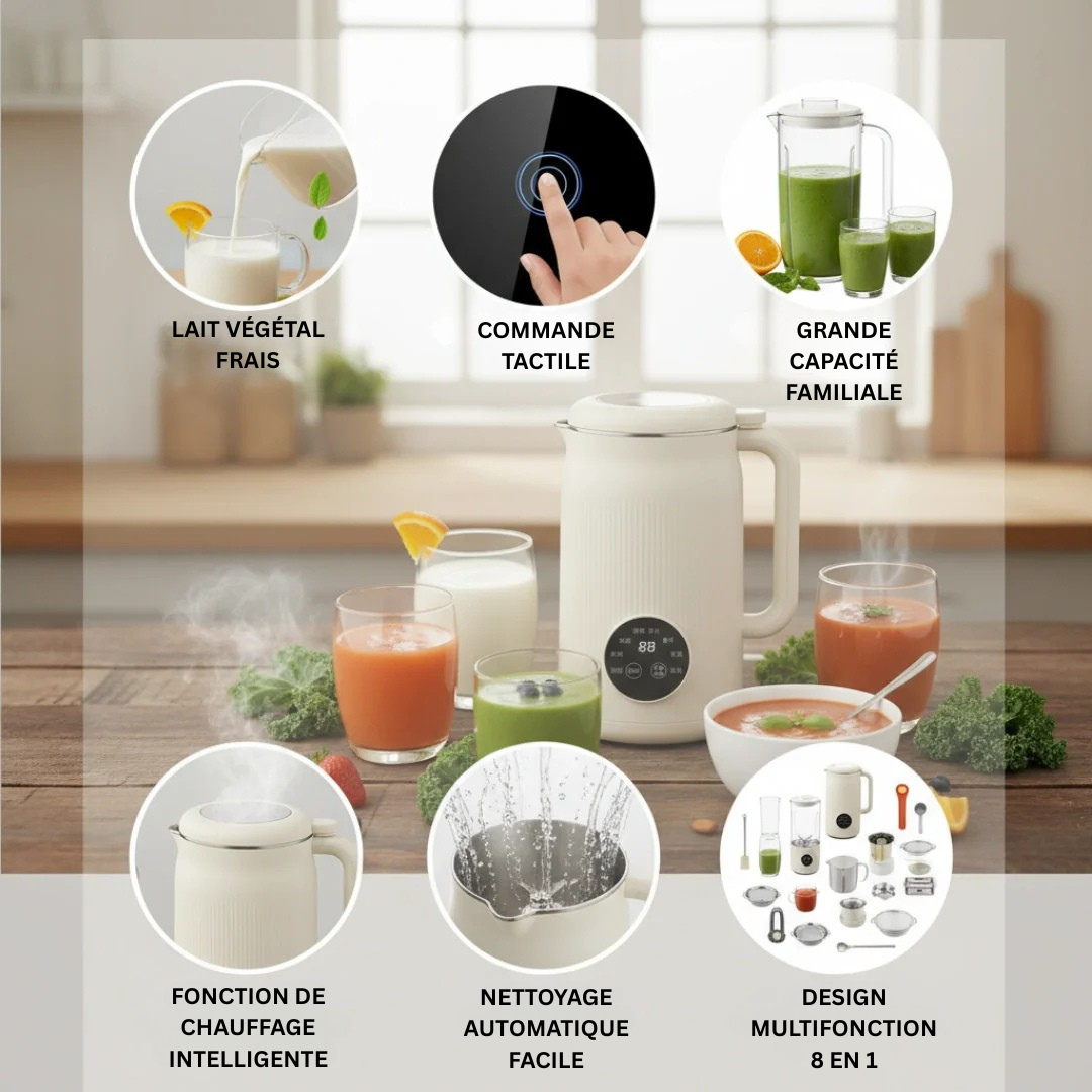 VitaMixia - Turn 30 cents worth of almonds into 1L of creamy milk. In 3 minutes.
