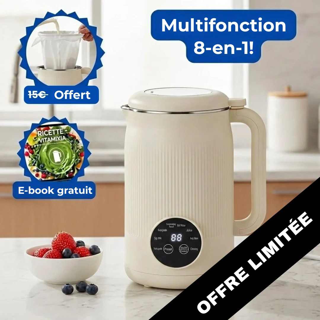 VitaMixia - Turn 30 cents worth of almonds into 1L of creamy milk. In 3 minutes.
