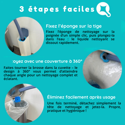 Disposable toilet wand - 8 Ocean Breeze refills