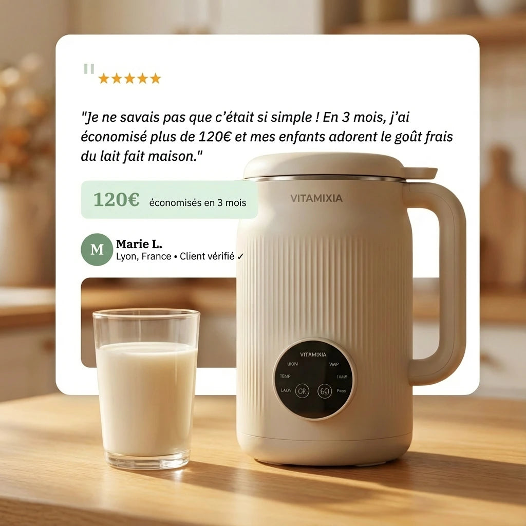 VitaMixia: 8-in-1 Multifunction, Make Plant-Based Milk, Juices & More