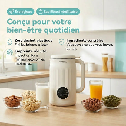 VitaMixia: 8-in-1 Multifunction, Make Plant-Based Milk, Juices & More