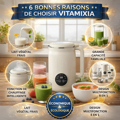 VitaMixia - Turn 30 cents worth of almonds into 1L of creamy milk. In 3 minutes.