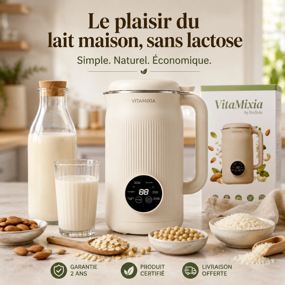 Vitamixia — Machine à lait végétal maison