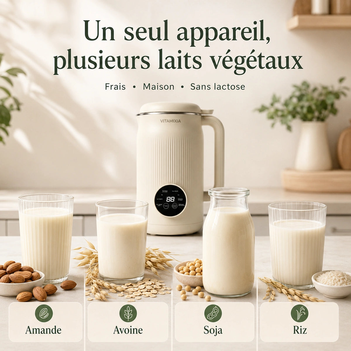 Vitamixia — Machine à lait végétal maison