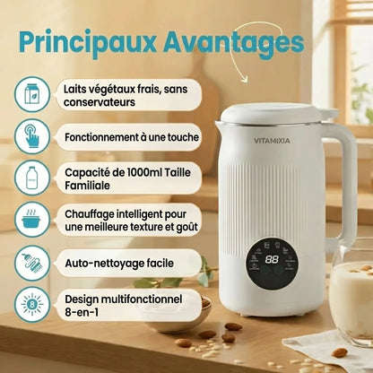 VitaMixia -- 8-in-1 Multifunction, Make Plant-Based Milk, Juices & Much More