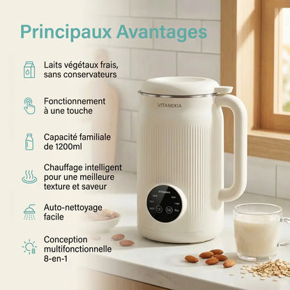 VitaMixia: 8-in-1 Multifunction, Make Plant-Based Milk, Juices & More