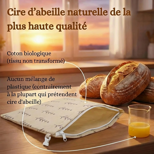 Premium 100% cotton and beeswax bread bags